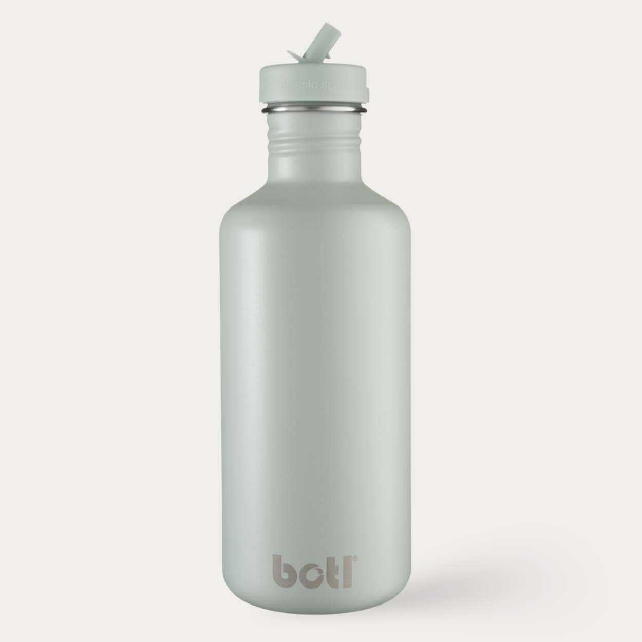 1200ml Lightweight Stainless Steel - Not Insulated With Straw Cap | Sage Green | BOTL | stainless steel plastic-free kids UK — KIDDYKIND