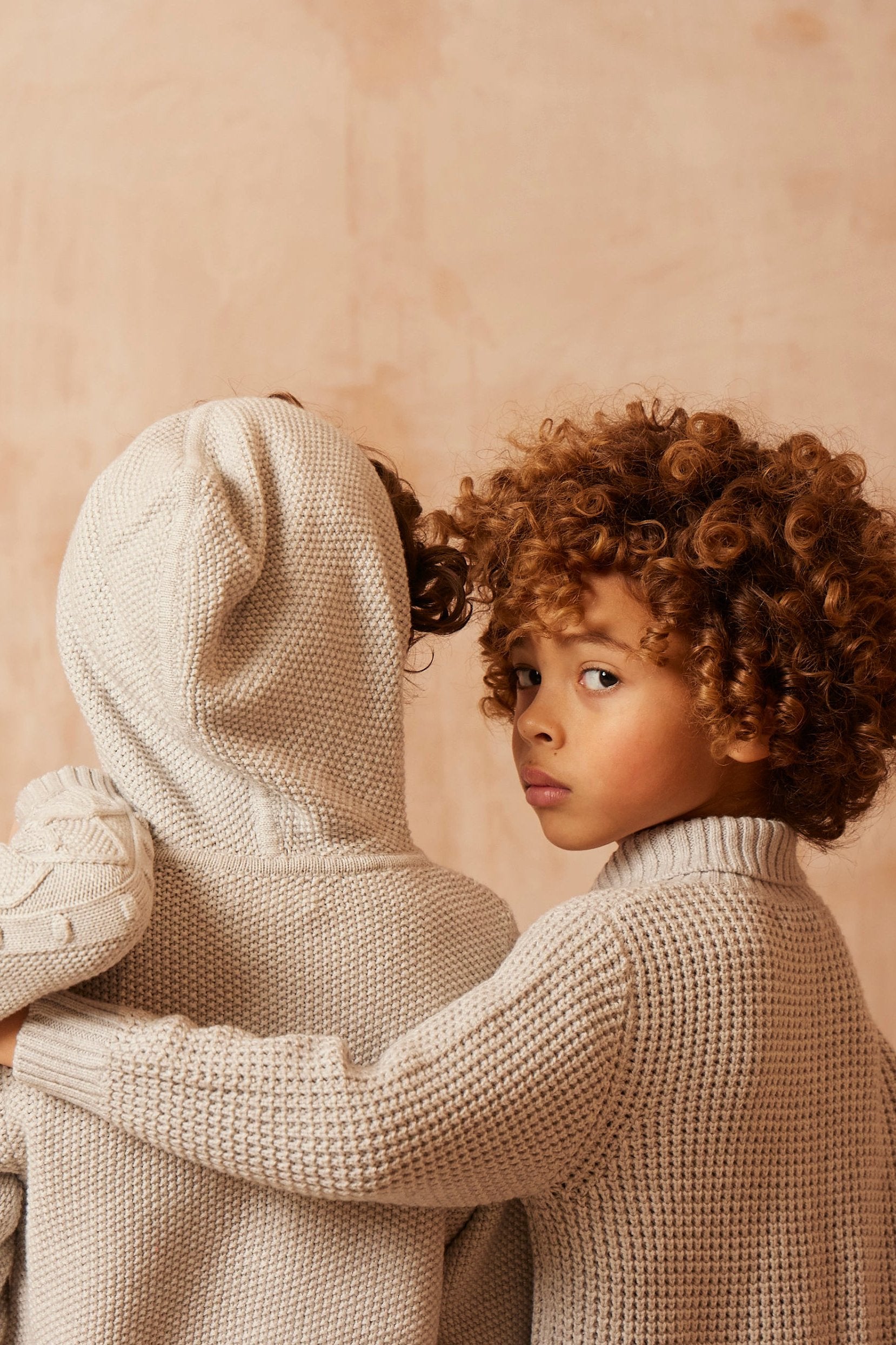 Moss Stitch Hoodie | Grey