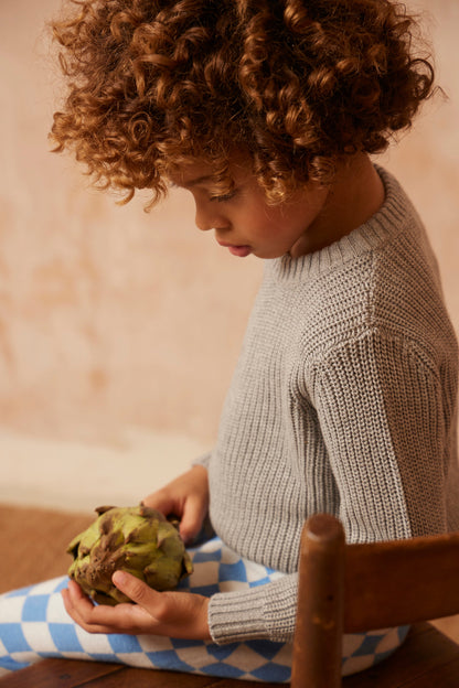 Boys Fisherman Jumper | Oxford Grey by MIKA & MILO, organic cotton, vetted by KIDDYKIND