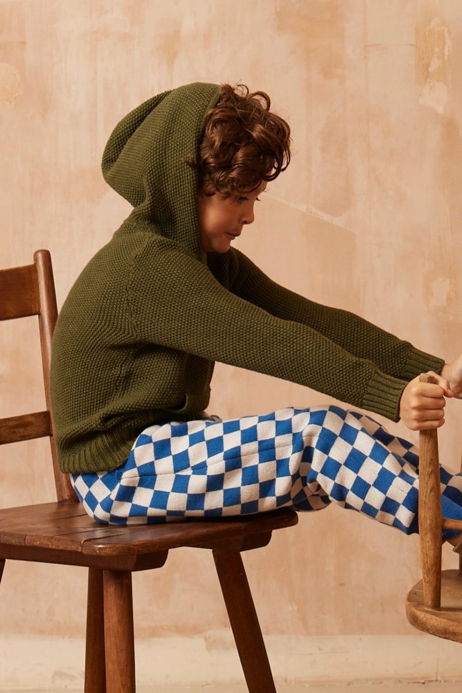 Moss Stitch Hoodie | Avocado by MIKA & MILO, organic cotton, vetted by KIDDYKIND