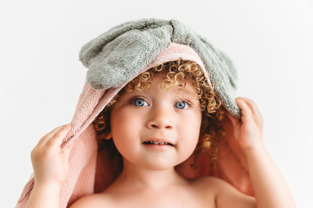 100% Organic Baby Hooded Towel (With Bow)