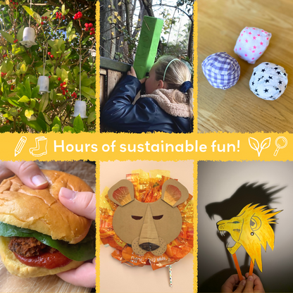 MAJESTIC LIONS - Children’s eco activity kit (Age 5+) | natural wooden toy for toddlers UK