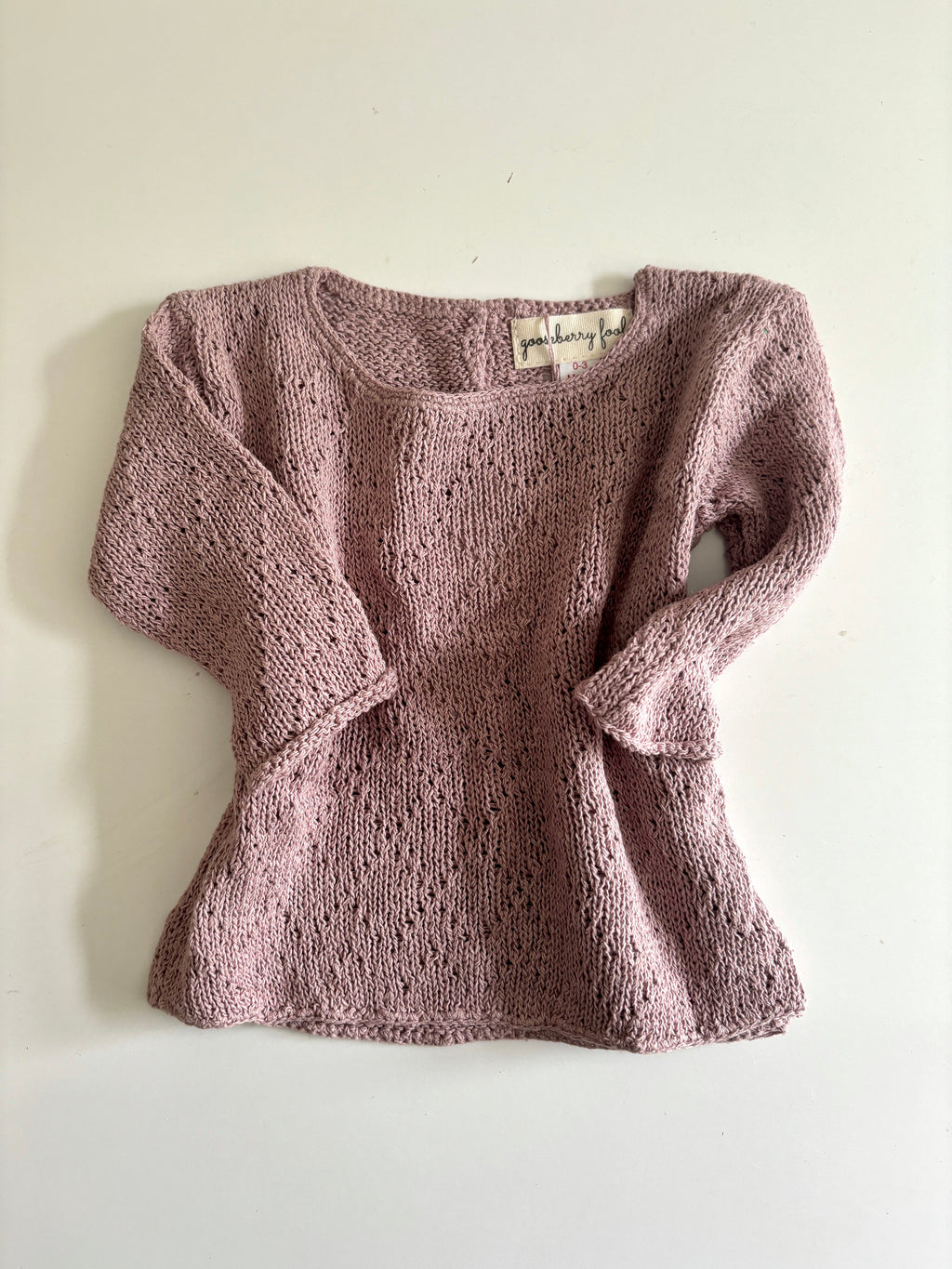 Diamond knit baby jumper