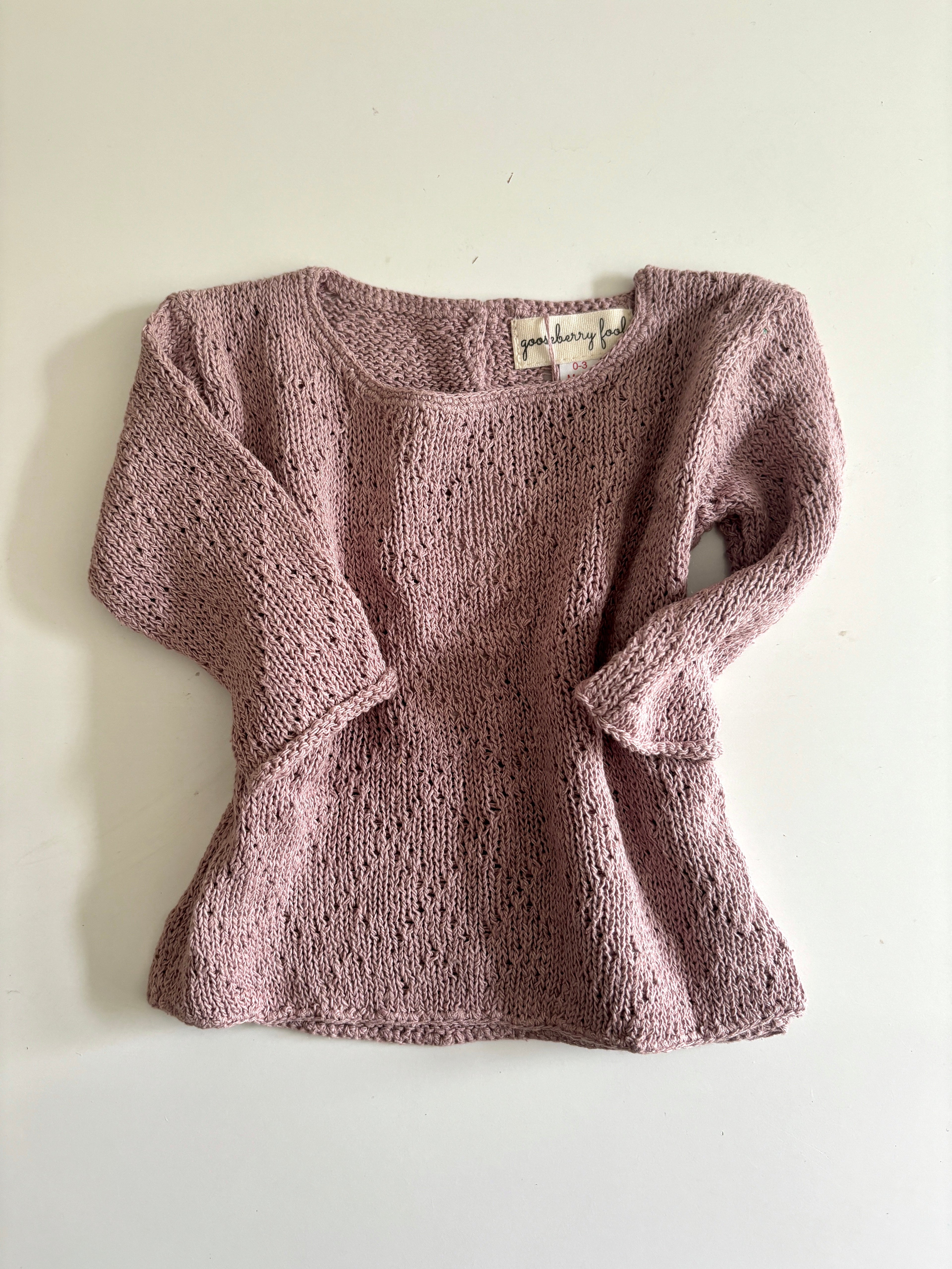 Diamond knit baby jumper