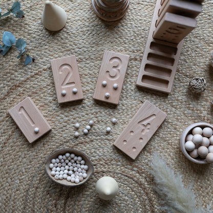 Wooden Number Counting Blocks