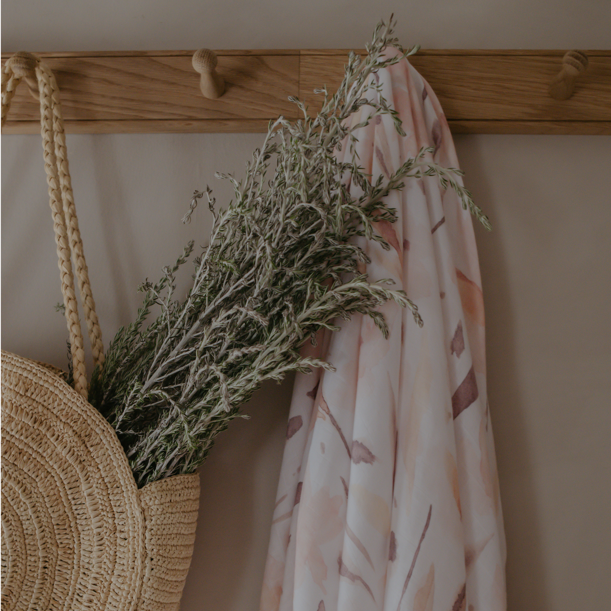 Flower Print Baby Muslins - Pack of Three (60x60cm) by Sustainabub, organic cotton, vetted by KIDDYKIND