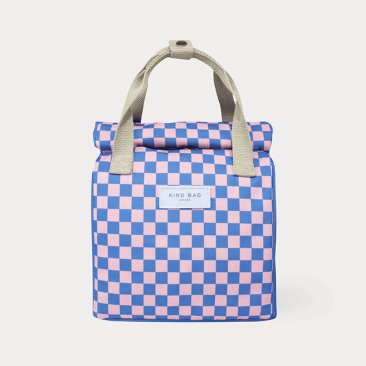Sustainable kids bottle: Kind Bag Lunch Bag | Checkerboard | KIDDYKIND