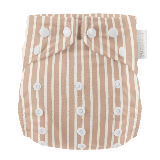 3-5 Years Toddler Reusable Swim Nappies - Terracotta Stripes