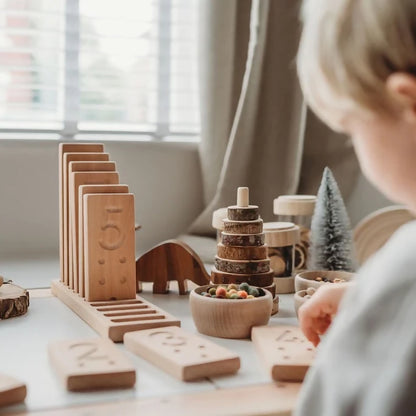 Wooden Number Counting Blocks