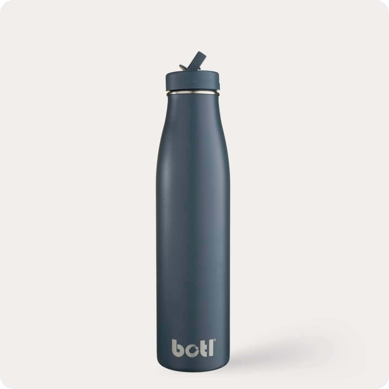 800ml Slate Evolution – stainless steel insulated bottle with straw | BPA-free plastic-free kids bottle UK