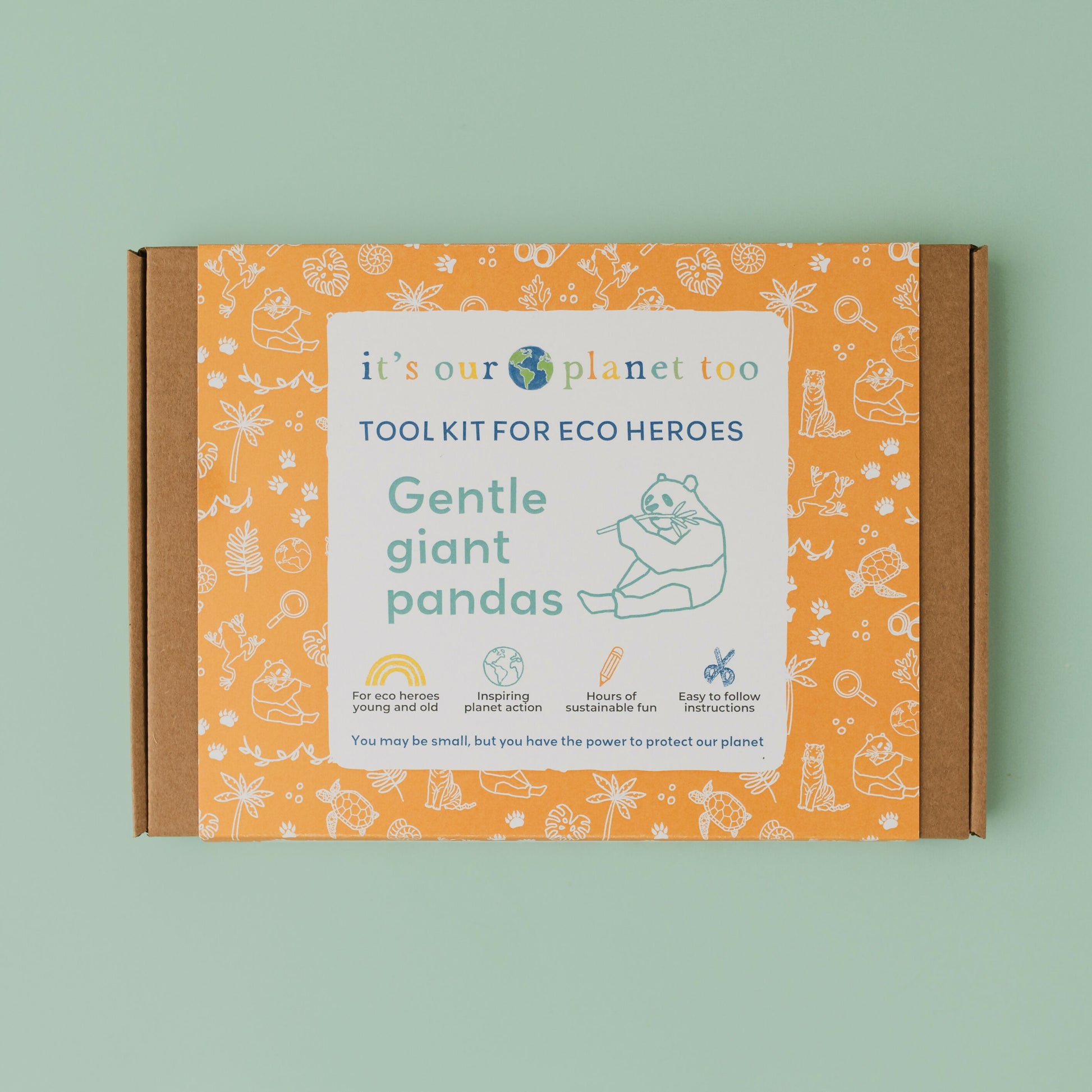 GENTLE GIANT PANDAS - Children’s eco activity kit (Age 5+) | natural wooden toy for toddlers UK