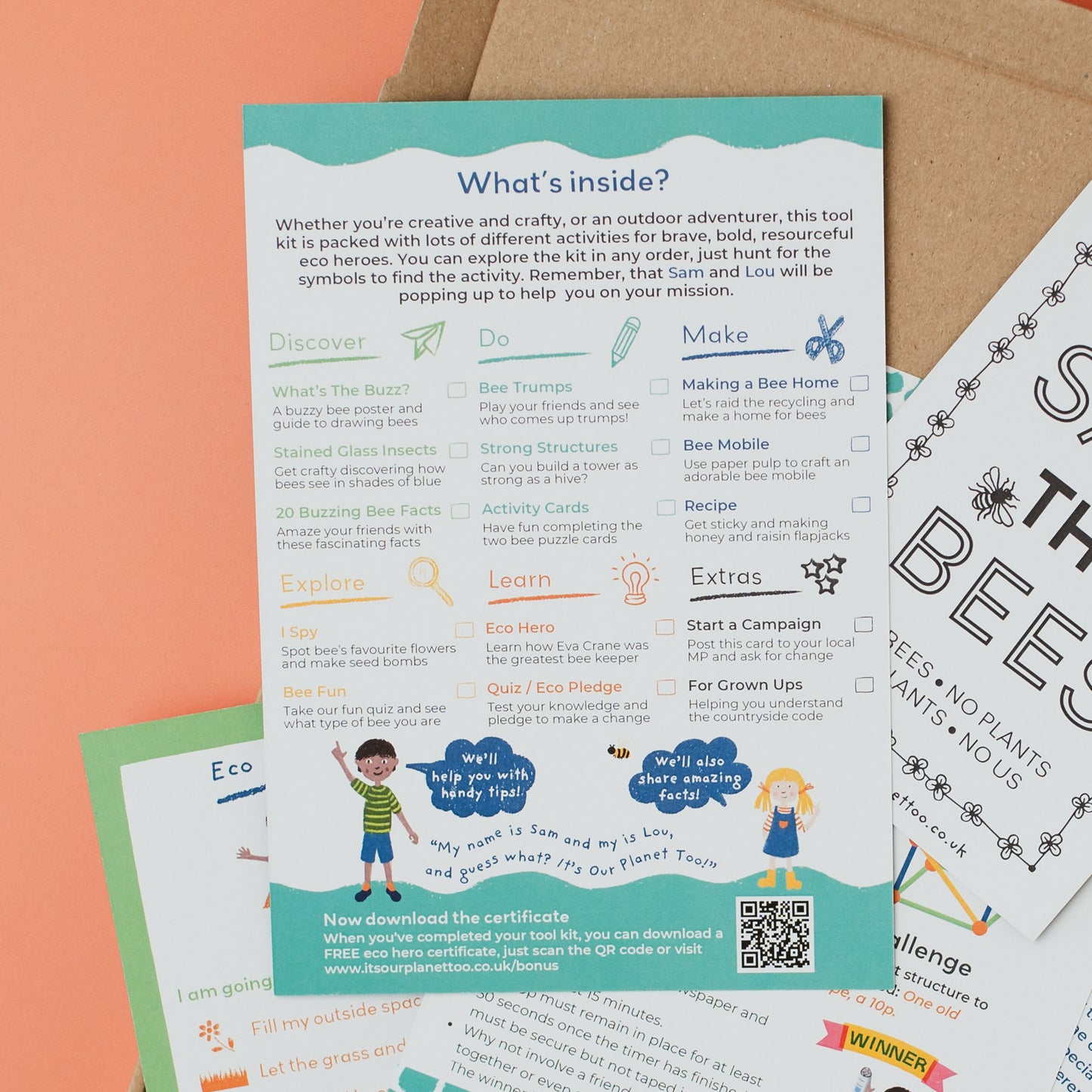 Sustainable Montessori toy: BUZZING BEES - Children’s eco activity kit (Age 5+) | KIDDYKIND