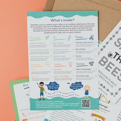Sustainable Montessori toy: BUZZING BEES - Children’s eco activity kit (Age 5+) | KIDDYKIND