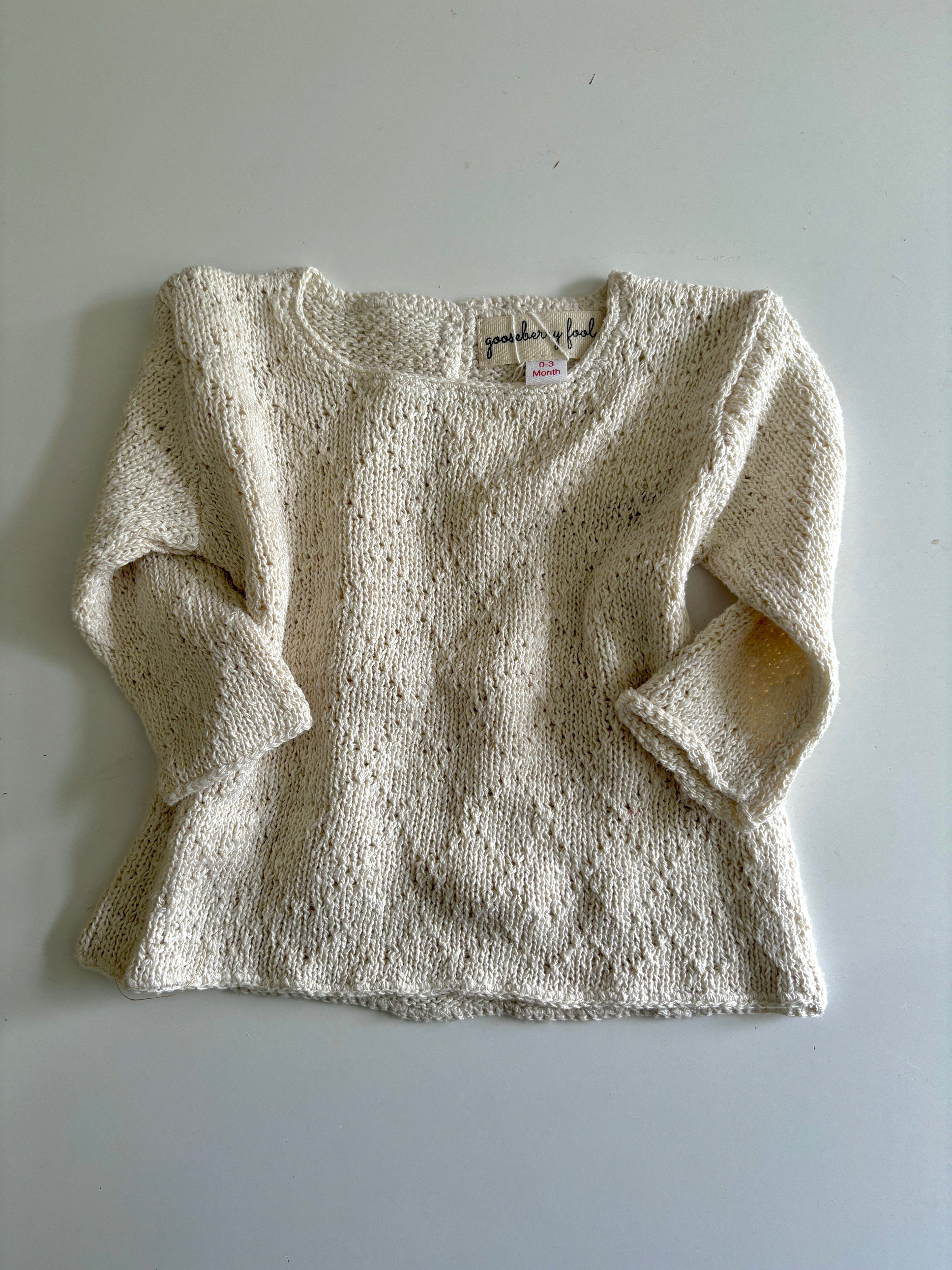 Diamond knit baby jumper