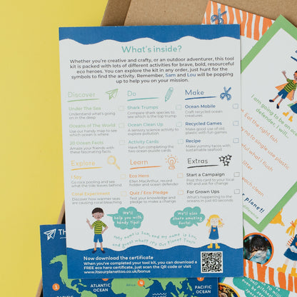 Sustainable Montessori toy: UNDER THE SEA - Children’s eco activity kit (Age 5+) | KIDDYKIND