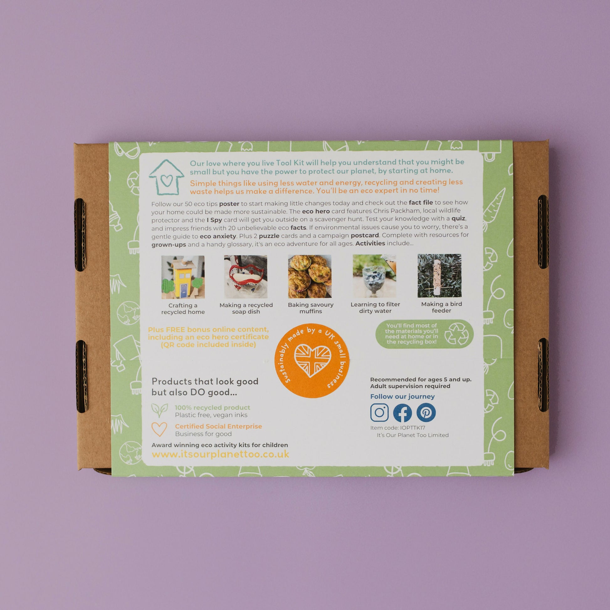 Sustainable Montessori toy: LOVE WHERE YOU LIVE - Children’s eco activity kit (Age 5+) | KIDDYKIND