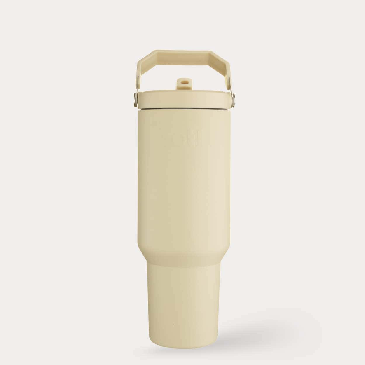 Insulated Tumbler 1000ml Leakproof Stainless Steel Cup with Straw BPA-Free | Silk Yellow | BOTL | BPA-free plastic-free kids bottle UK