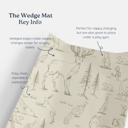 Wildflower Anti Roll Wedge Changing Mat