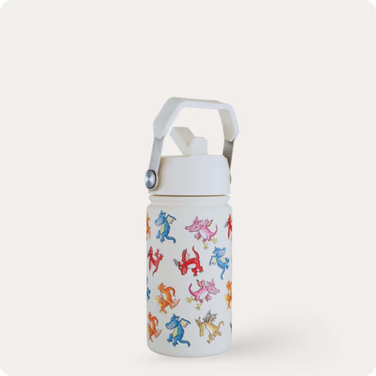 Sustainable kids bottle: 400ml Epic Zog Bottle Cream | KIDDYKIND