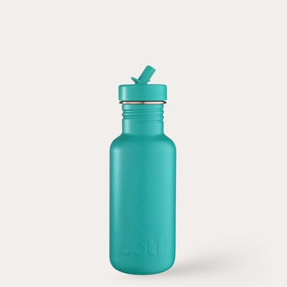 500ml Stainless Steel Lightweight Non Insulated Bottle | Zen Green | BOTL | stainless steel plastic-free kids UK — KIDDYKIND