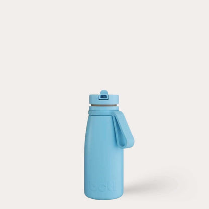 Eco kids bottle: 350ml Stainless Steel Insulated Bottle With Straw | Sky Blue | BOTL | One Green Bottle UK