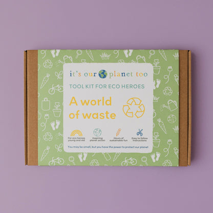 Sustainable Montessori toy: A WORLD OF WASTE - Children’s eco activity kit (Age 5+) | KIDDYKIND