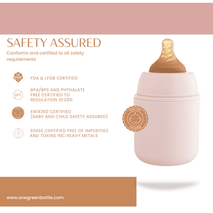 150ml Bunny Pink stainless steel baby to toddler adaptive bottle bpa free | BPA-free plastic-free kids bottle UK