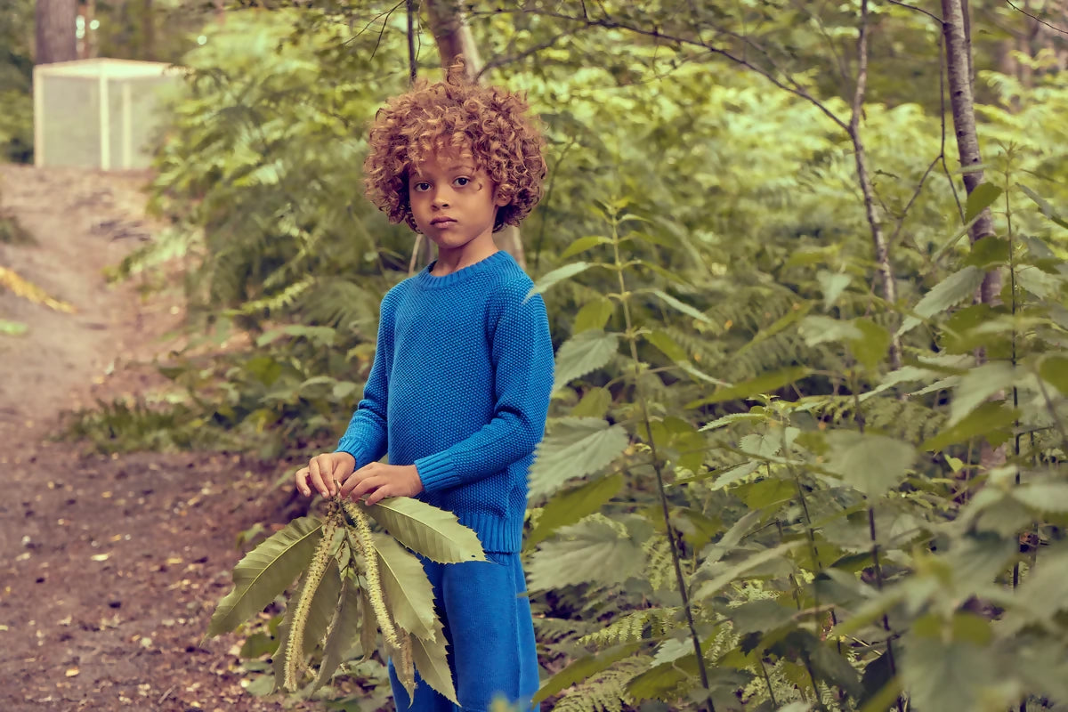 Moss Stitch Jumper - Cashmere & Organic Cotton