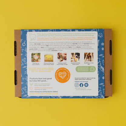 PROWLING POLAR BEARS - Children’s eco activity kit (Age 5+) | open-ended wooden toy for kids UK