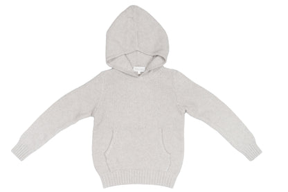 Moss Stitch Hoodie | Grey by MIKA & MILO, organic cotton, vetted by KIDDYKIND