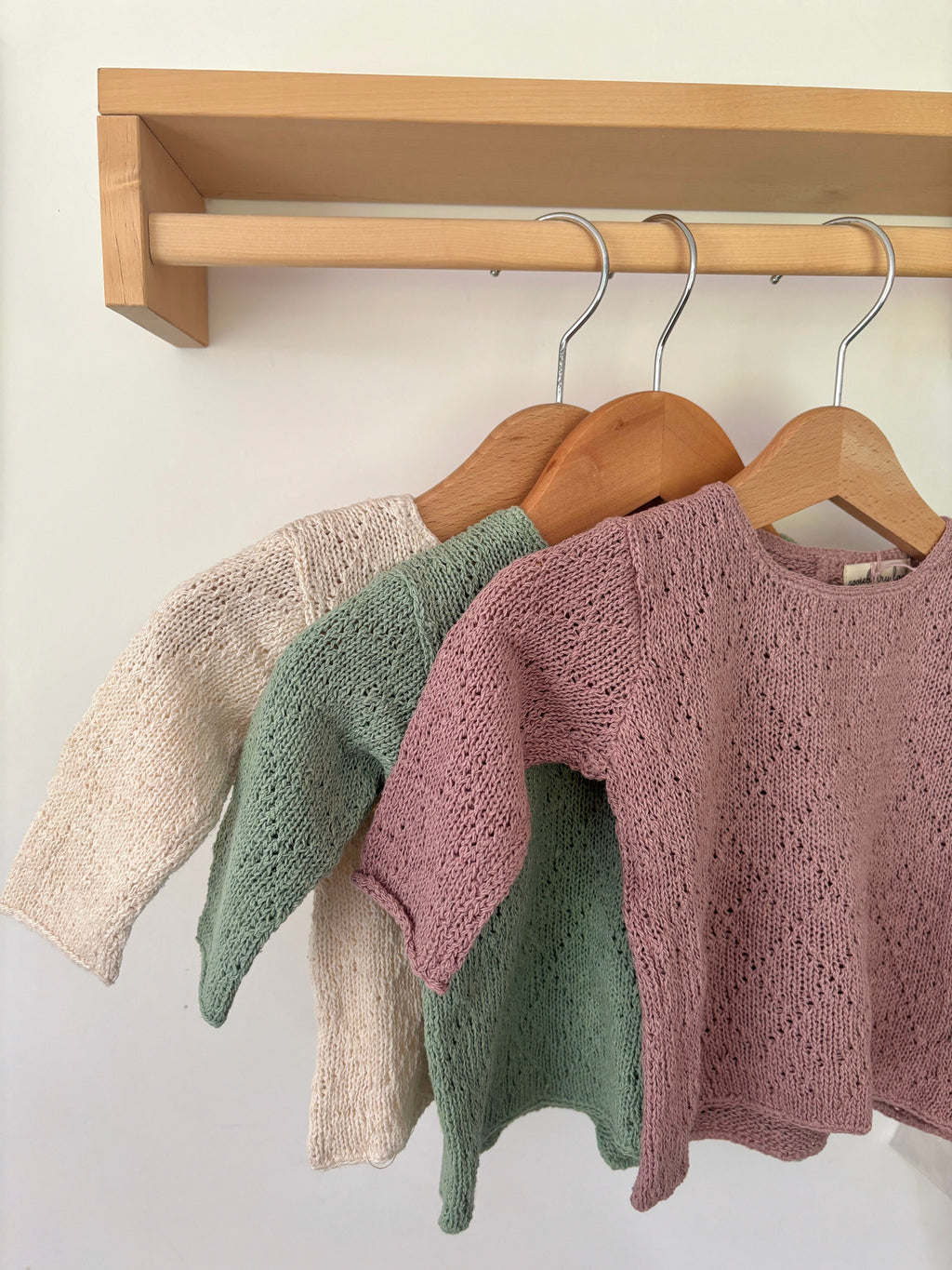 Diamond knit baby jumper