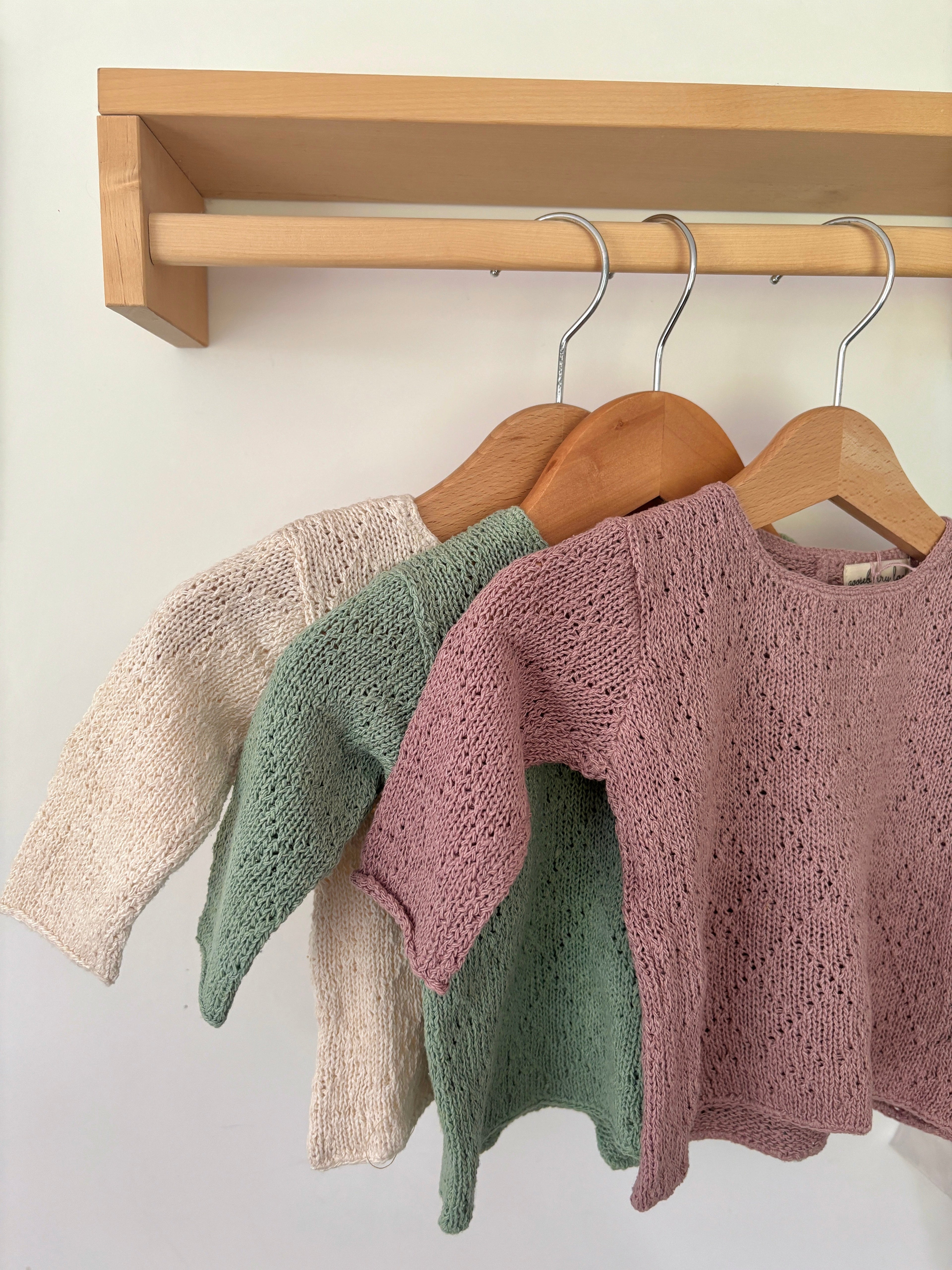 Diamond knit baby jumper