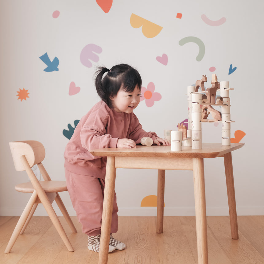 Curve Lab small wooden desk for kids