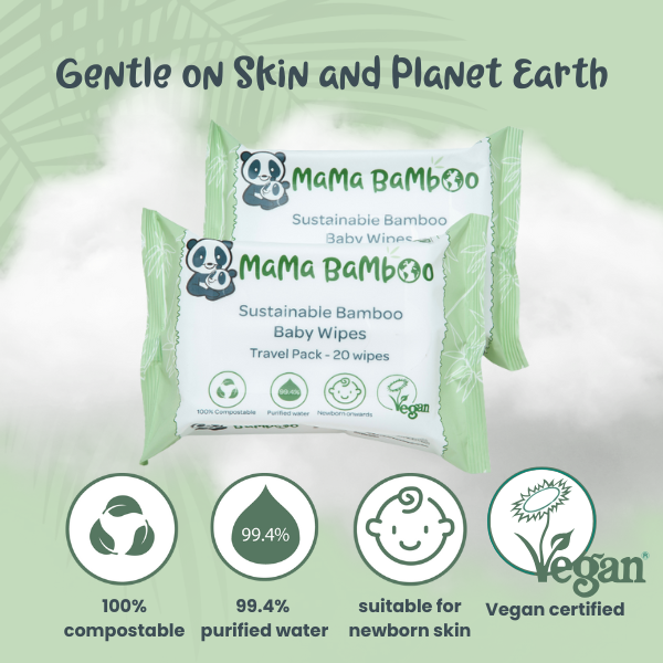 Bamboo Eco Travel Wipes