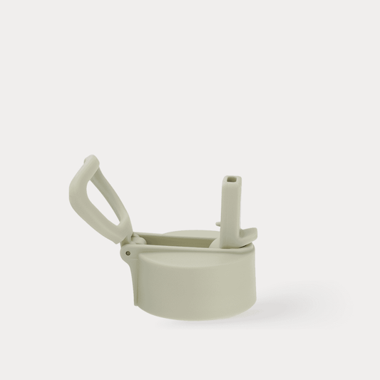 Epic bottle sports cap - Bone - straw cap - one green bottle | stainless steel plastic-free kids UK — KIDDYKIND