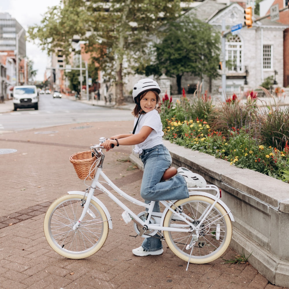 Glerc Missy 20 inch 6-speed beach cruiser kids bike with wicker basket and rear rack, view 17
