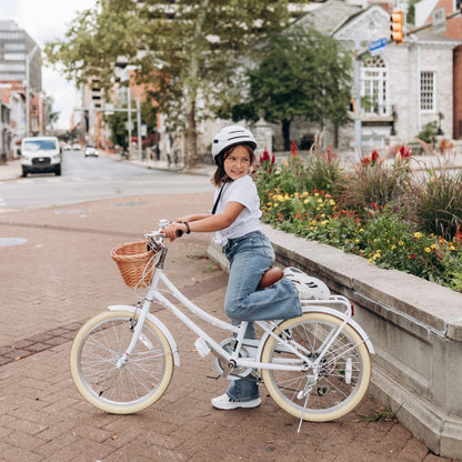 Glerc Missy 20 inch 6-speed beach cruiser kids bike with wicker basket and rear rack, view 17
