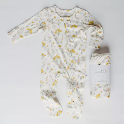 Natural organic cotton baby sleepsuit uk