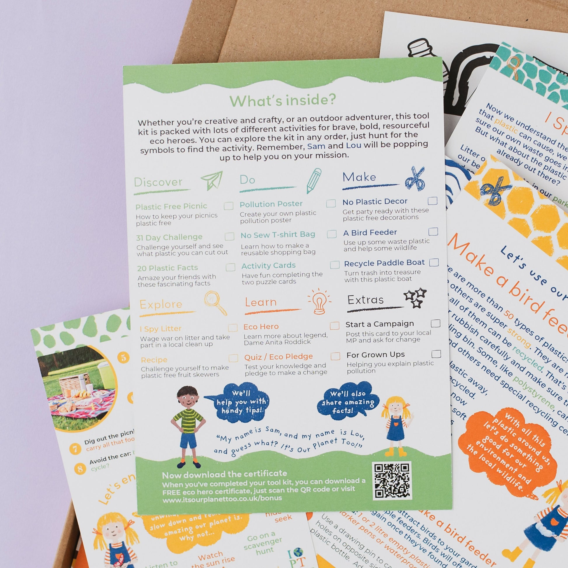Sustainable Montessori toy: PLASTIC ISN'T FANTASTIC - Children’s eco activity kit (Age 5+) | KIDDYKIND