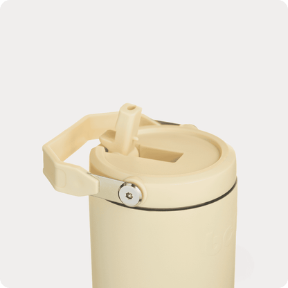 Insulated Tumbler 1000ml Leakproof Stainless Steel Cup with Straw BPA-Free | Silk Yellow | BOTL | BPA-free plastic-free kids bottle UK