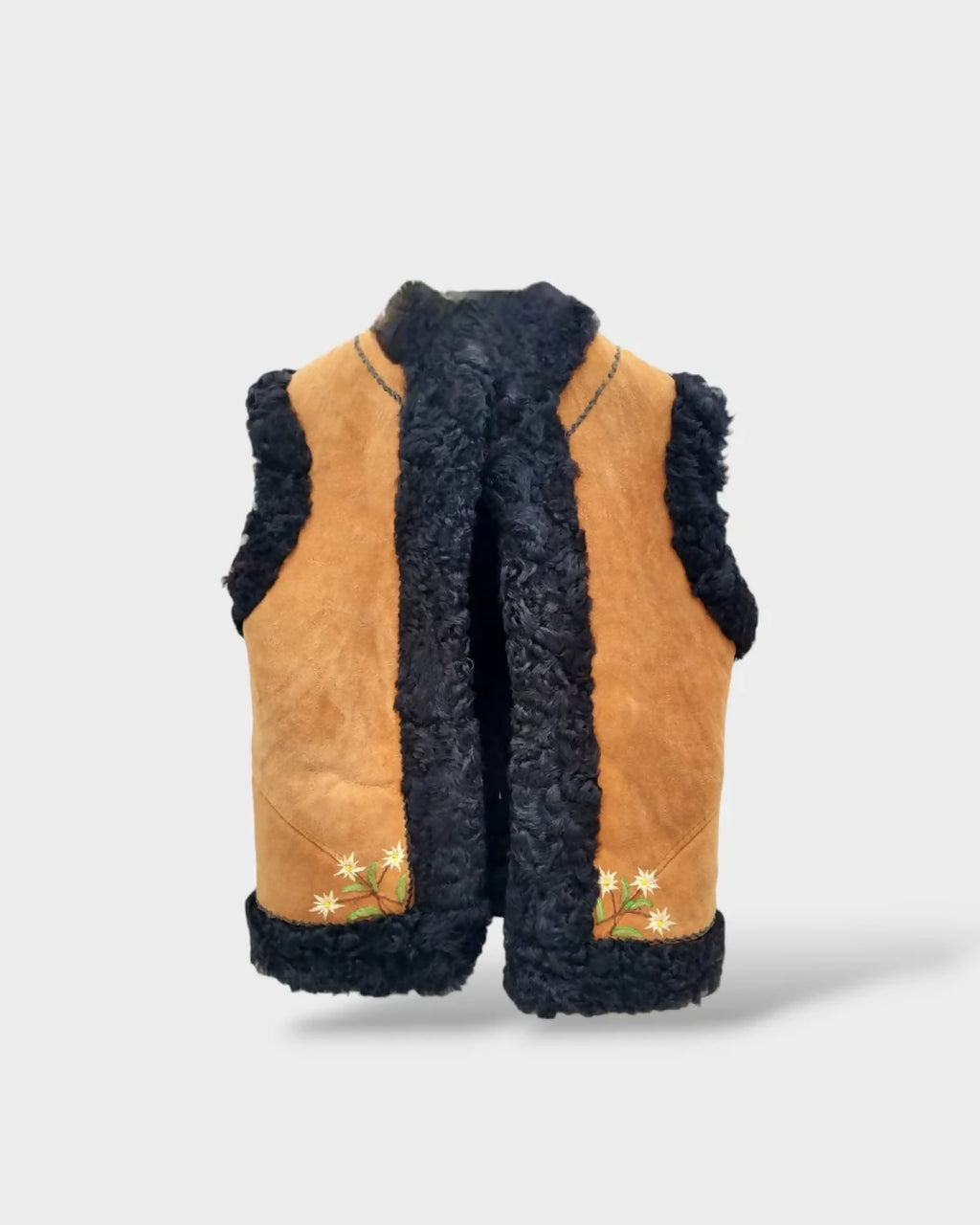 Leather & Lambskin Kid's Gillet - Nikil