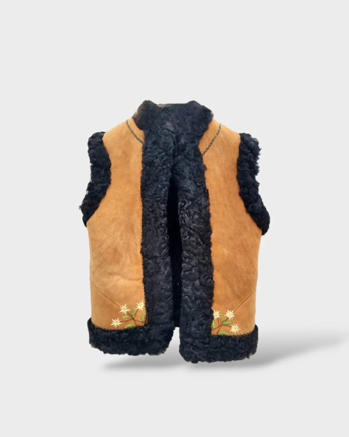 Leather & Lambskin Kid's Gillet - Nikil