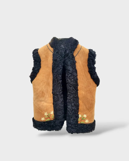 Leather & Lambskin Kid's Gillet - Nikil