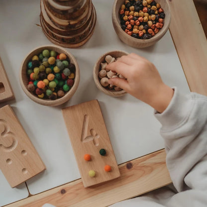 Wooden Number Counting Blocks