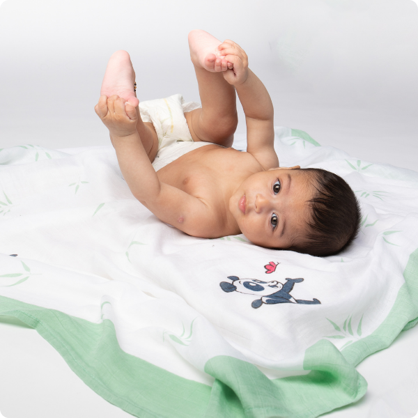 Natural baby skincare: Bamboo XL Luxury Muslin | KIDDYKIND