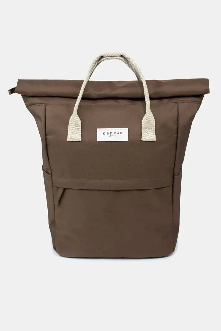 Kind Bag Hackney Backpack - Medium - Cocoa | stainless steel plastic-free kids UK — KIDDYKIND
