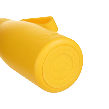 Sustainable kids bottle: 350ml Stainless Steel Insulated Bottle With Straw | Butter Yellow | BOTL | KIDDYKIND