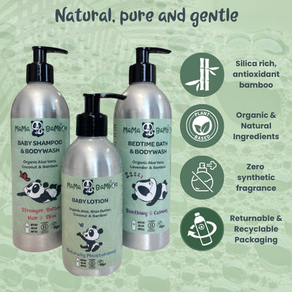 Organic baby bedding: Organic Aloe Vera and Silica-Rich Bamboo Babycare | KIDDYKIND