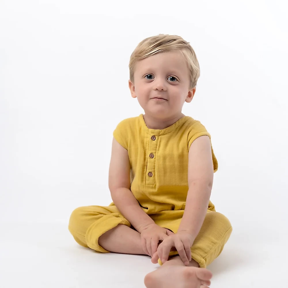 Organic Cotton Muslin Overall - Arrecife
