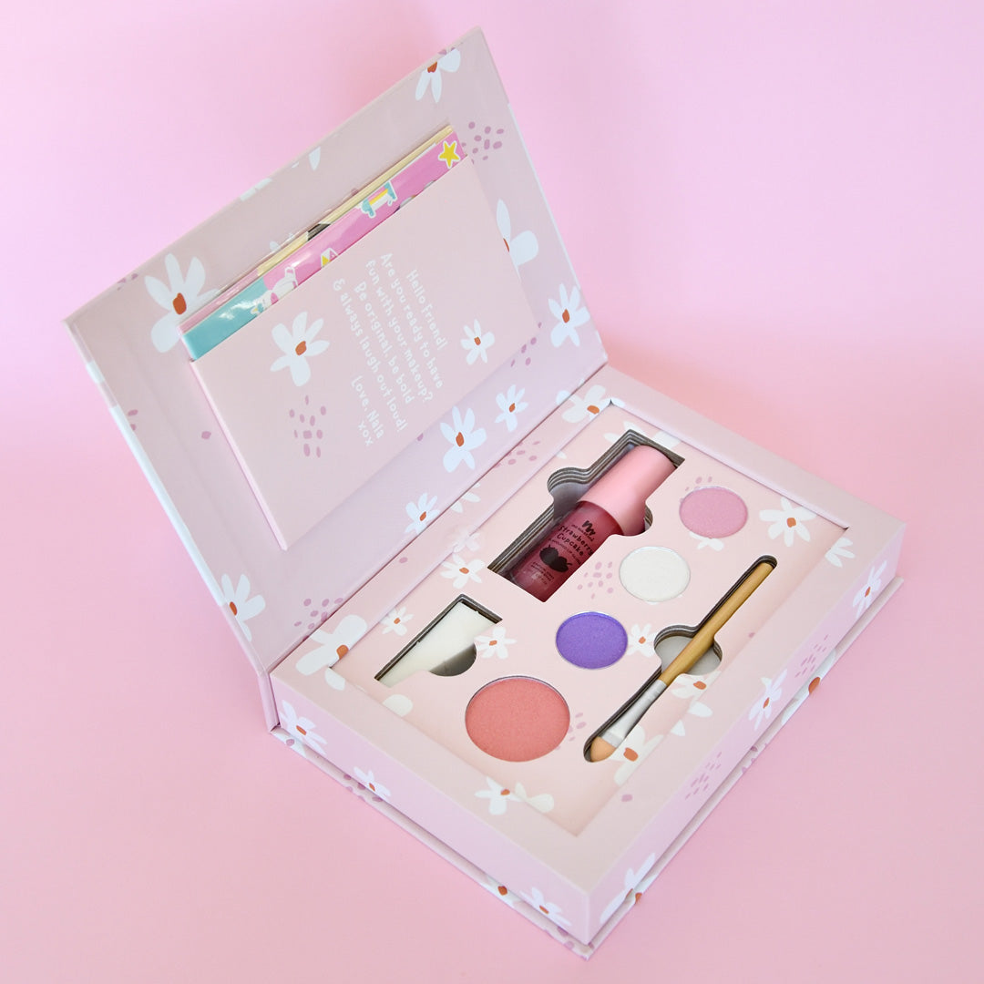 Nala Pink Kids Play Makeup Palette & Lip Gloss Set